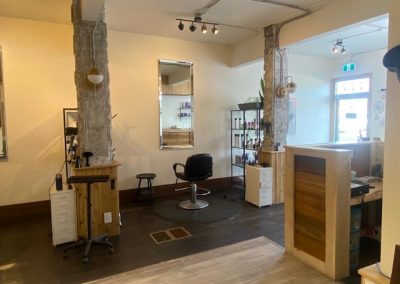 STUDIO MICAH Salon entrance and first chair